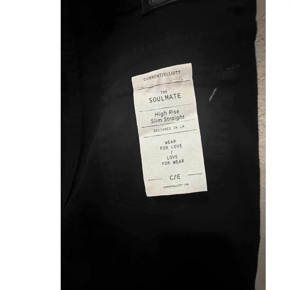 Current/Elliott The Soulmate Slim Straight Jean Size 25‎ New with Tags